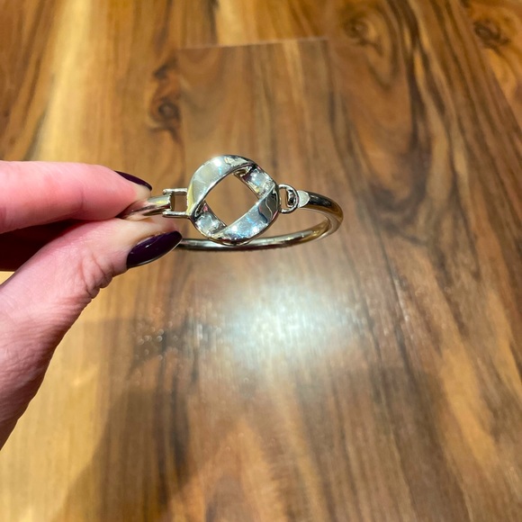 Silver Knotted Bangle Bracelet - Picture 5 of 5